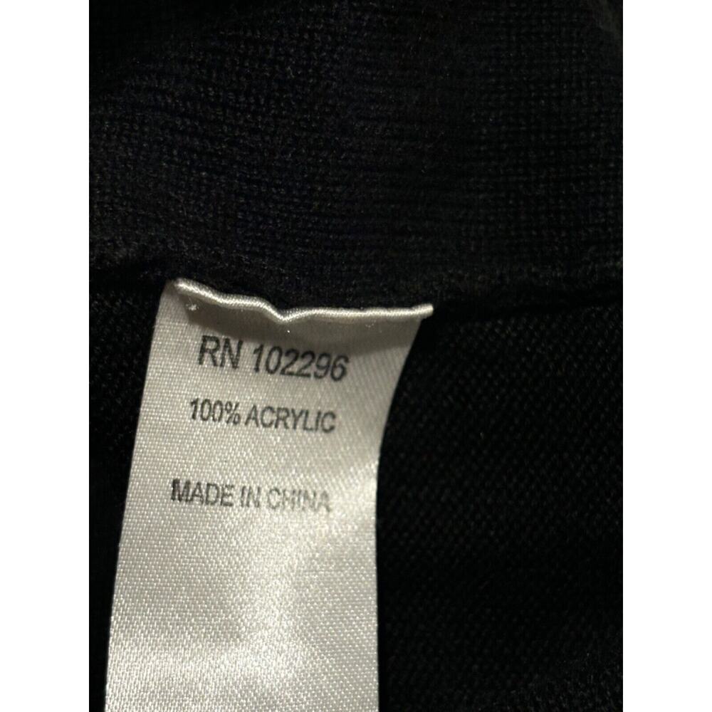 Connected Apparel Knit Honeycomb Sheath Capsule Dress Black Sz M‎ Career Work - Picture 7 of 7